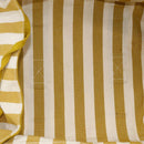 HERMES Cannes PM Hand Bag Canvas Yellow Silver Auth 169571-14