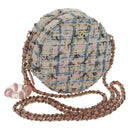CHANEL Chain Shoulder Bag Tweed Multicolor Gold CC Auth 169572SAM-1