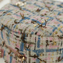 CHANEL Chain Shoulder Bag Tweed Multicolor Gold CC Auth 169572SAM-16