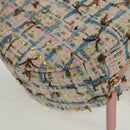 CHANEL Chain Shoulder Bag Tweed Multicolor Gold CC Auth 169572SAM-19