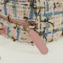 CHANEL Chain Shoulder Bag Tweed Multicolor Gold CC Auth 169572SAM-20