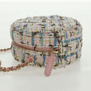 CHANEL Chain Shoulder Bag Tweed Multicolor Gold CC Auth 169572SAM-4