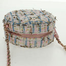 CHANEL Chain Shoulder Bag Tweed Multicolor Gold CC Auth 169572SAM-7