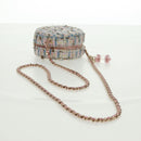 CHANEL Chain Shoulder Bag Tweed Multicolor Gold CC Auth 169572SAM-8