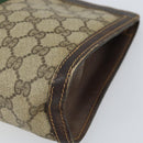 GUCCI GG Supreme Web Sherry Line Clutch Bag PVC Beige 41 001 2125 28 Auth 169573-7