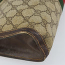 GUCCI GG Supreme Web Sherry Line Clutch Bag PVC Beige 41 001 2125 28 Auth 169573-8