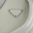 PRADA Rucksack Nylon Hellblau Silber Auth 169576-18