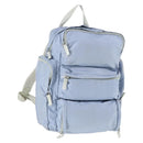 PRADA Rucksack Nylon Hellblau Silber Auth 169576-1