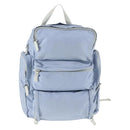 PRADA Rucksack Nylon Hellblau Silber Auth 169576-13