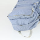 PRADA Rucksack Nylon Hellblau Silber Auth 169576-6
