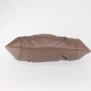 Salvatore Ferragamo Gancini Handtasche Leder Beige Silber Original 169577-5