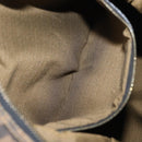 FENDI Zucca Canvas Shoulder Bag Black Brown Auth 169579-22
