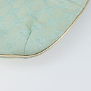 GUCCI GG Canvas Shoulder Bag Green Gold 005 0813 Auth 169580V-12