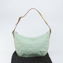 GUCCI GG Canvas Shoulder Bag Green Gold 005 0813 Auth 169580V-23