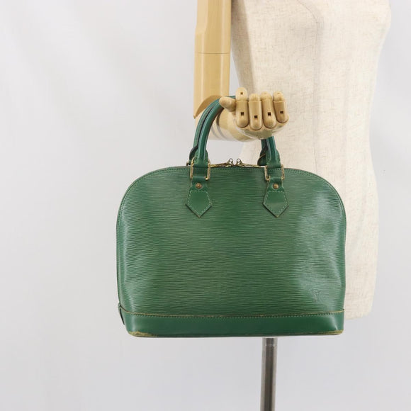 LOUIS VUITTON Epi Alma Hand Bag Borneo Green M52144 LV Auth 169584