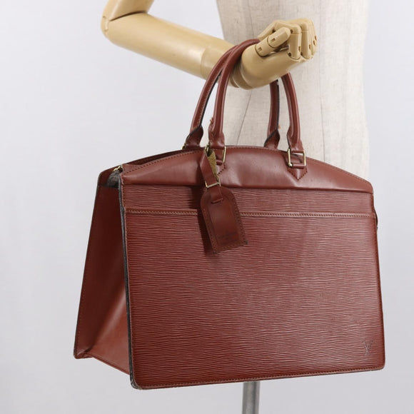 LOUIS VUITTON Epi Riviera Hand Bag Brown M48183 LV Auth 169585