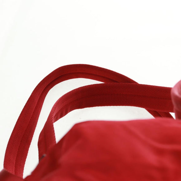 PRADA Backpack Nylon Red Silver Auth 169589V