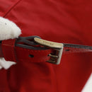 PRADA Backpack Nylon Red Silver Auth 169589V-8