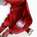 PRADA Backpack Nylon Red Silver Auth 169589V-22