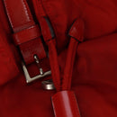 PRADA Backpack Nylon Red Silver Auth 169589V-25