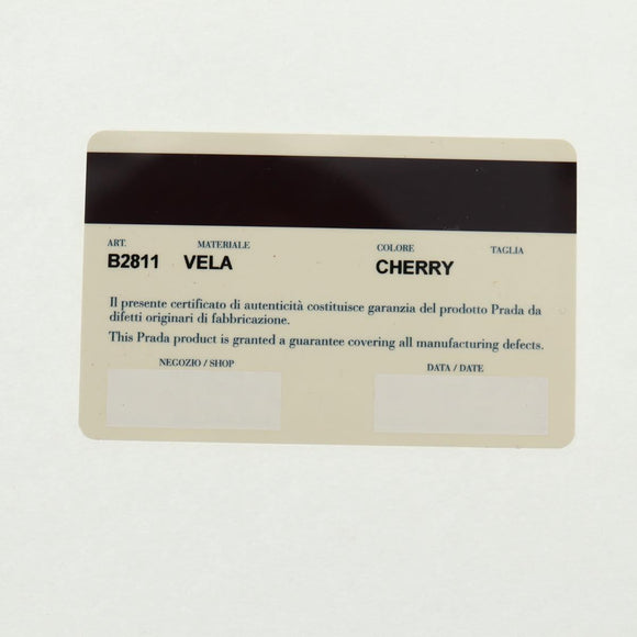 PRADA Backpack Nylon Red Silver Auth 169589V