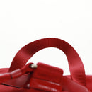 PRADA Backpack Nylon Red Silver Auth 169589V-15