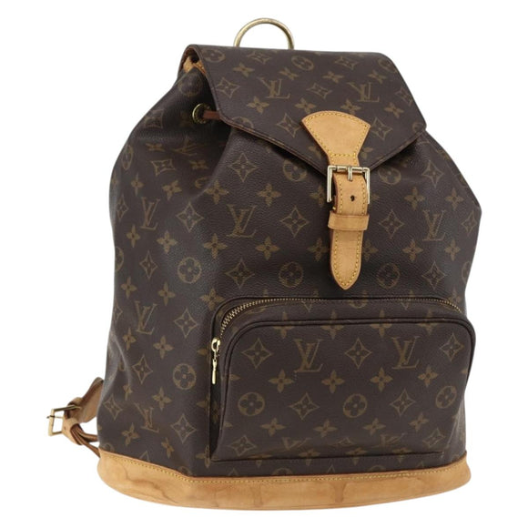 LOUIS VUITTON Monogram Montsouris GM Backpack M51135 LV Auth 169593