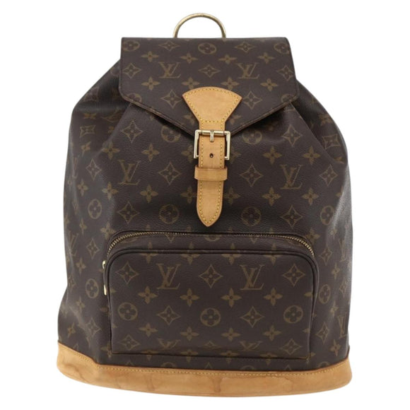 LOUIS VUITTON Monogram Montsouris GM Backpack M51135 LV Auth 169593