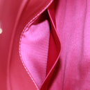 SAINT LAURENT Y line Clutch Bag Leather Pink Gold Auth 169595V-19