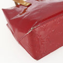 LOUIS VUITTON Monogram Vernis Reade PM Bag Pomme D'amour M91990 LV Auth 169598-11