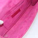 SAINT LAURENT Y Line Clutch Bag Leather Pink Gold 311213 Auth 169599V-10
