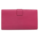 SAINT LAURENT Y Line Clutch Bag Leather Pink Gold 311213 Auth 169599V-2