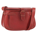 GUCCI Shoulder Bag Leather Red Gold 001 406 1339 Auth 169601-1