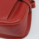 GUCCI Shoulder Bag Leather Red Gold 001 406 1339 Auth 169601-14