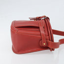 GUCCI Shoulder Bag Leather Red Gold 001 406 1339 Auth 169601-3