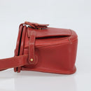 GUCCI Shoulder Bag Leather Red Gold 001 406 1339 Auth 169601-4