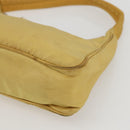 PRADA Hand Pouch Nylon Yellow Auth 169603-9