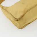 PRADA Hand Pouch Nylon Yellow Auth 169603-16