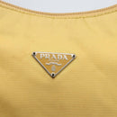 PRADA Hand Pouch Nylon Yellow Auth 169603-17