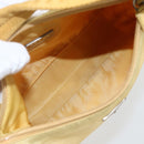 PRADA Hand Pouch Nylon Yellow Auth 169603-11