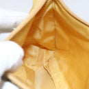 PRADA Hand Pouch Nylon Yellow Auth 169603-20
