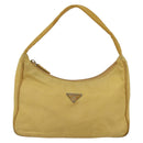 PRADA Hand Pouch Nylon Yellow Auth 169603-13