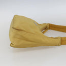 PRADA Hand Pouch Nylon Yellow Auth 169603-4