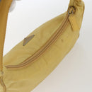 PRADA Hand Pouch Nylon Yellow Auth 169603-6