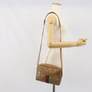 GUCCI Micro GG Supreme Web Sherry Line Shoulder Bag PVC Beige Gold Auth 169606-23