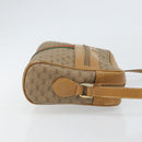 GUCCI Micro GG Supreme Web Sherry Line Shoulder Bag PVC Beige Gold Auth 169606-3