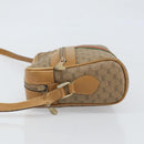 GUCCI Micro GG Supreme Web Sherry Line Shoulder Bag PVC Beige Gold Auth 169606-4