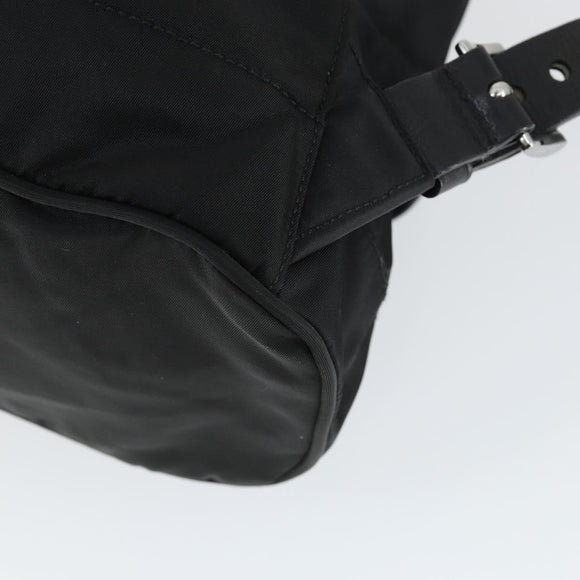 PRADA Rucksack Nylon Schwarz Silber Original 169609