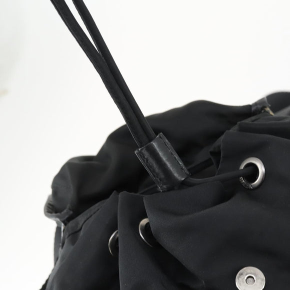 PRADA Rucksack Nylon Schwarz Silber Original 169609