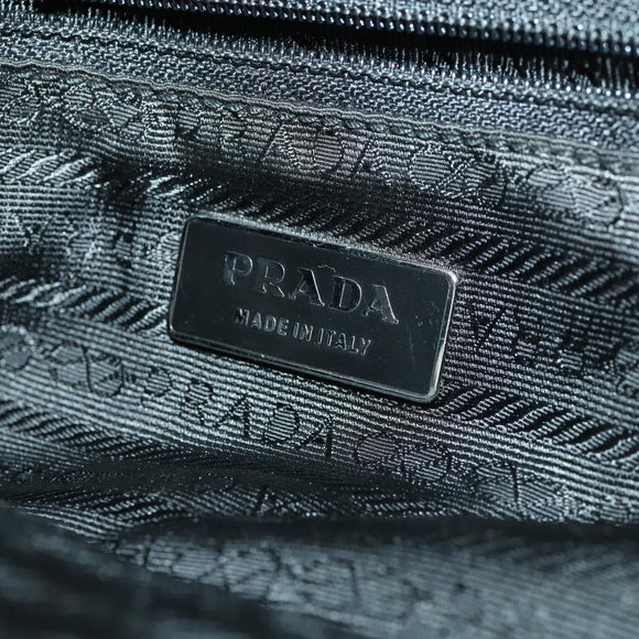 PRADA Rucksack Nylon Schwarz Silber Original 169609
